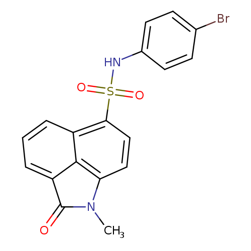 N-(4-bromophenyl)-1-methyl-2-oxo-1,2-dihydrobenzo[cd]indole-6-sulfonamide