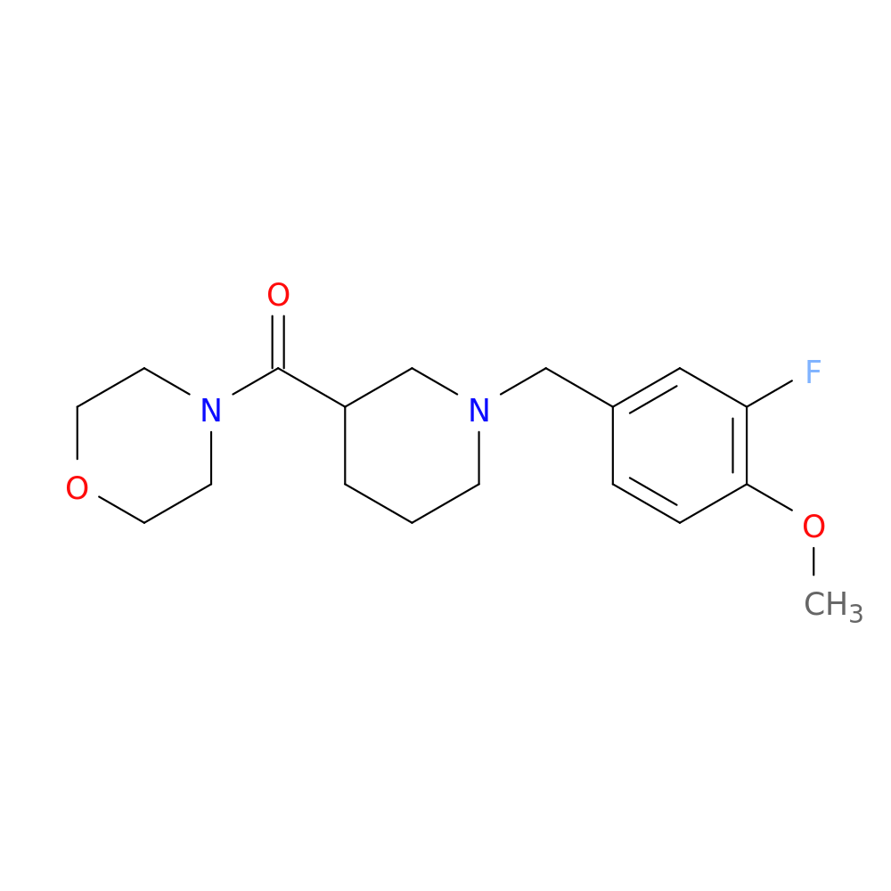 4-{1-[(3-fluoro-4-methoxyphenyl)methyl]piperidine-3-carbonyl}morpholine