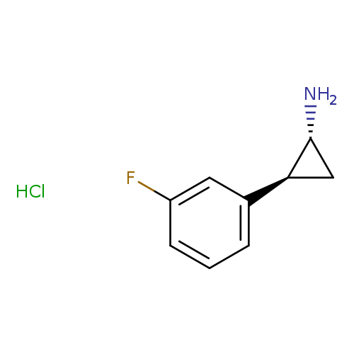rac-(1R,2S)-2-(3-fluorophenyl)cyclopropan-1-amine hydrochloride, trans