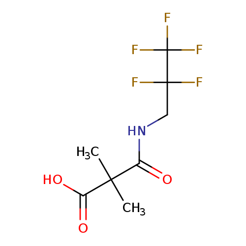 Propanoic acid, 2,2-dimethyl-3-oxo-3-[(2,2,3,3,3-pentafluoropropyl)amino]-