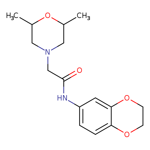 N-(2,3-dihydro-1,4-benzodioxin-6-yl)-2-(2,6-dimethylmorpholin-4-yl)acetamide