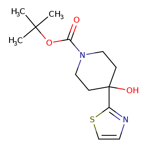 tert-butyl 4-hydroxy-4-(1,3-thiazol-2-yl)piperidine-1-carboxylate