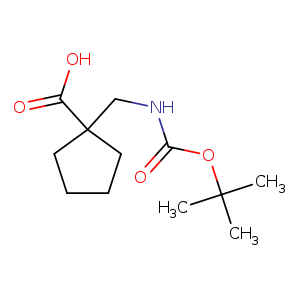 Cyclopentanecarboxylic acid, 1-[[[(1,1-dimethylethoxy)carbonyl]amino]methyl]-