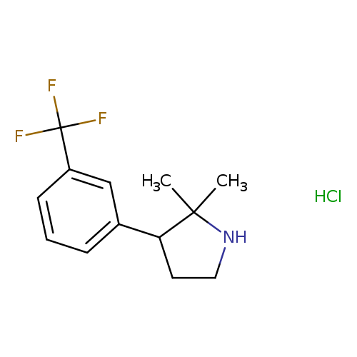 2,2-dimethyl-3-[3-(trifluoromethyl)phenyl]pyrrolidine hydrochloride