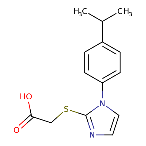 2-((1-(4-Isopropylphenyl)-1H-imidazol-2-yl)thio)acetic acid