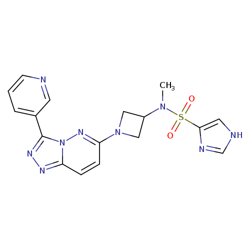 N-methyl-N-{1-[3-(pyridin-3-yl)-[1,2,4]triazolo[4,3-b]pyridazin-6-yl]azetidin-3-yl}-1H-imidazole-4-sulfonamide