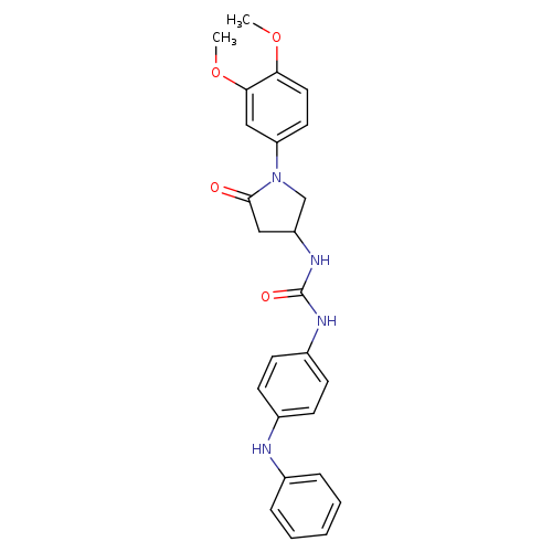 3-[1-(3,4-dimethoxyphenyl)-5-oxopyrrolidin-3-yl]-1-[4-(phenylamino)phenyl]urea