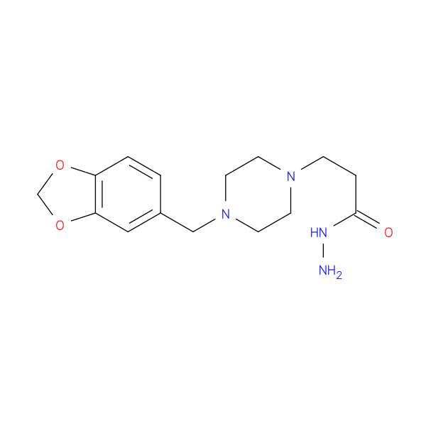 3-{4-[(1,3-dioxaindan-5-yl)methyl]piperazin-1-yl}propanehydrazide