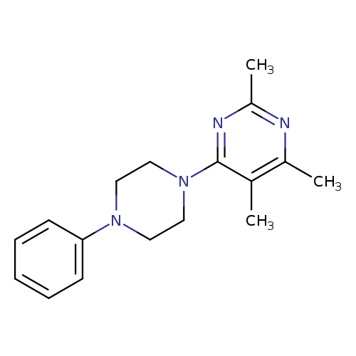 2,4,5-trimethyl-6-(4-phenylpiperazin-1-yl)pyrimidine