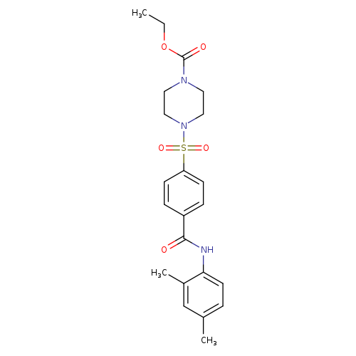 ethyl 4-{4-[(2,4-dimethylphenyl)carbamoyl]benzenesulfonyl}piperazine-1-carboxylate