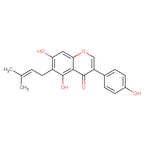 3-(4-Hydroxyphenyl)-5,7-dihydroxy-6-(3-methyl-2-butenyl)-4H-1-benzopyran-4-one