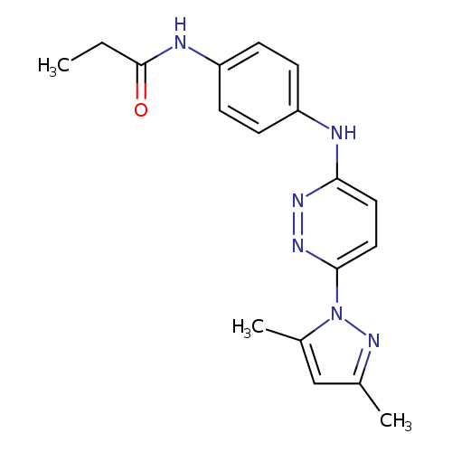 N-(4-{[6-(3,5-dimethyl-1H-pyrazol-1-yl)pyridazin-3-yl]amino}phenyl)propanamide