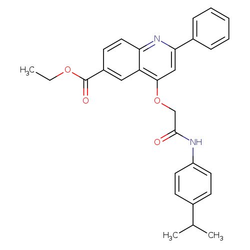 ethyl 2-phenyl-4-({[4-(propan-2-yl)phenyl]carbamoyl}methoxy)quinoline-6-carboxylate