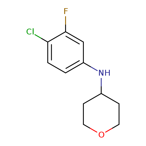 N-(4-Chloro-3-fluorophenyl)oxan-4-amine