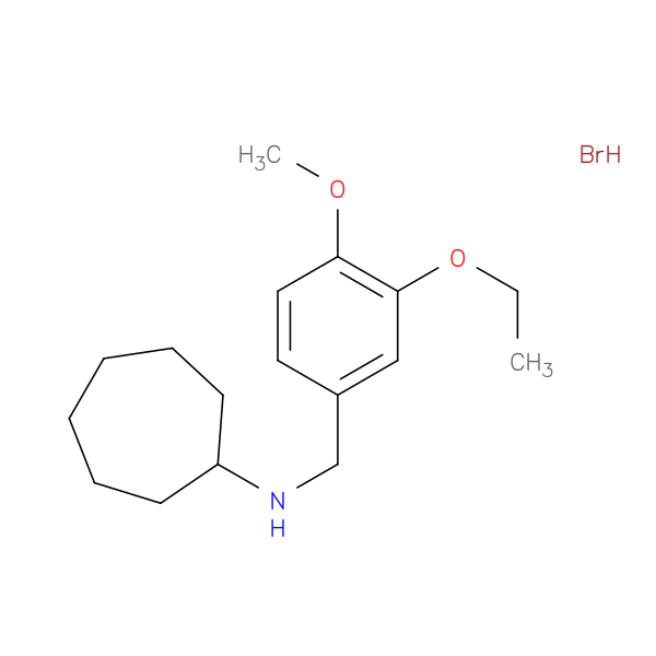 N-(3-ethoxy-4-methoxybenzyl)cycloheptanamine hydrobromide