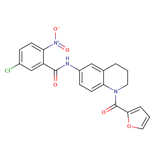 5-chloro-N-[1-(furan-2-carbonyl)-1,2,3,4-tetrahydroquinolin-6-yl]-2-nitrobenzamide
