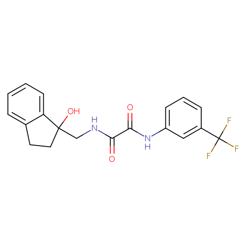 N-[(1-hydroxy-2,3-dihydro-1H-inden-1-yl)methyl]-N'-[3-(trifluoromethyl)phenyl]ethanediamide