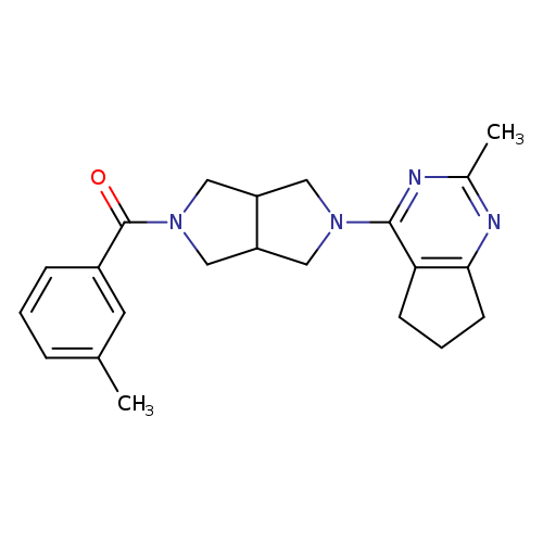 2-{2-methyl-5H,6H,7H-cyclopenta[d]pyrimidin-4-yl}-5-(3-methylbenzoyl)-octahydropyrrolo[3,4-c]pyrrole
