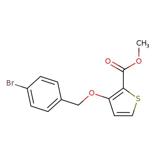 methyl 3-[(4-bromophenyl)methoxy]thiophene-2-carboxylate