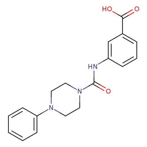 3-{[(4-Phenylpiperazin-1-yl)carbonyl]amino}benzoic acid