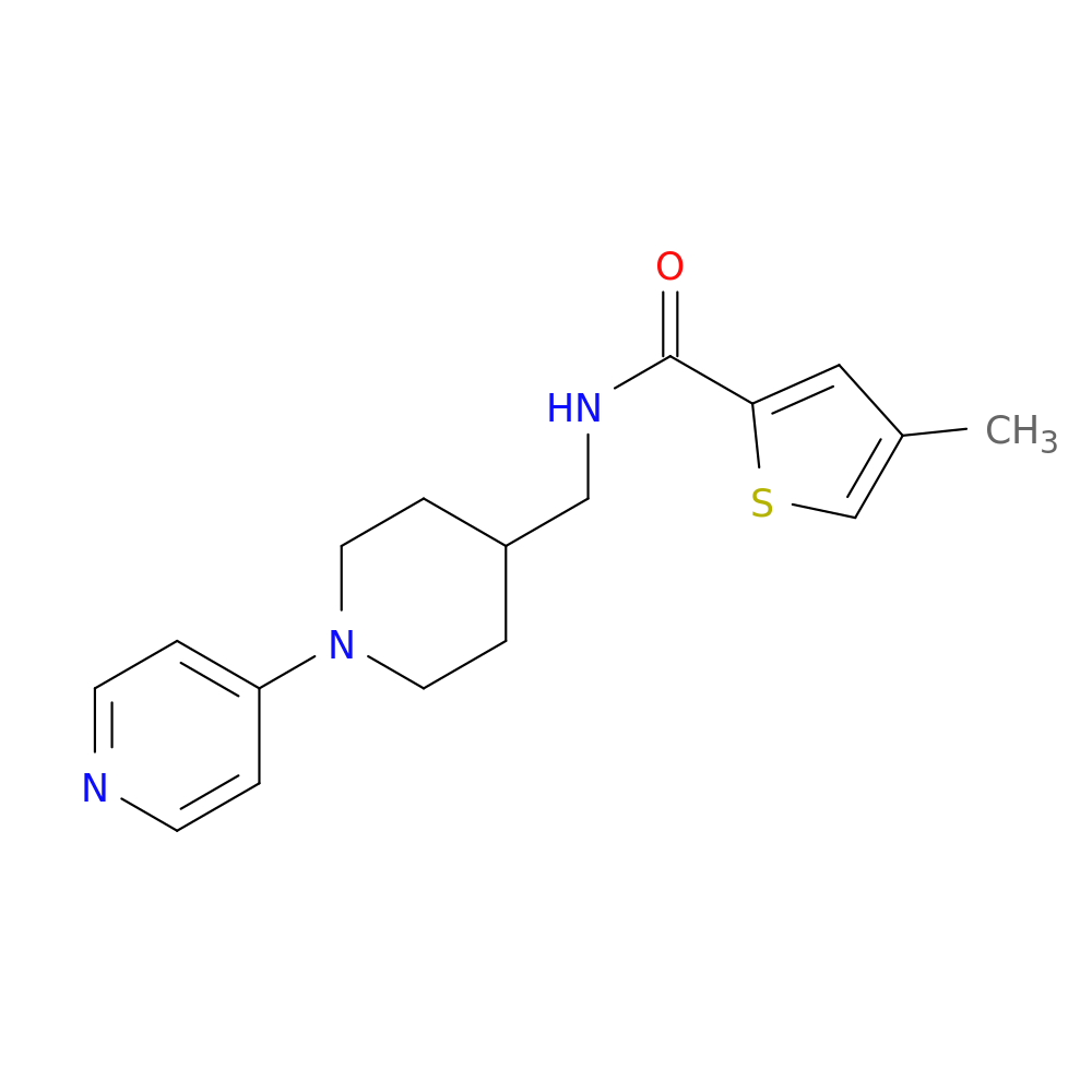 4-methyl-N-{[1-(pyridin-4-yl)piperidin-4-yl]methyl}thiophene-2-carboxamide