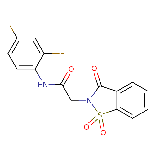 N-(2,4-difluorophenyl)-2-(1,1,3-trioxo-1,3-dihydro-2H-1,2-benzisothiazol-2-yl)acetamide