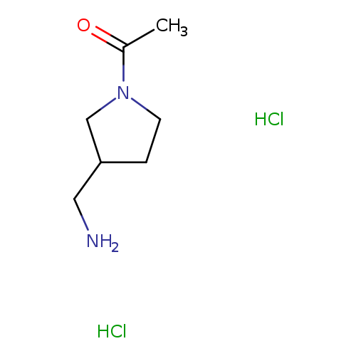 1-[3-(aminomethyl)pyrrolidin-1-yl]ethan-1-one dihydrochloride