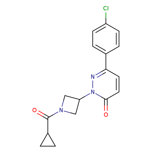 6-(4-chlorophenyl)-2-(1-cyclopropanecarbonylazetidin-3-yl)-2,3-dihydropyridazin-3-one