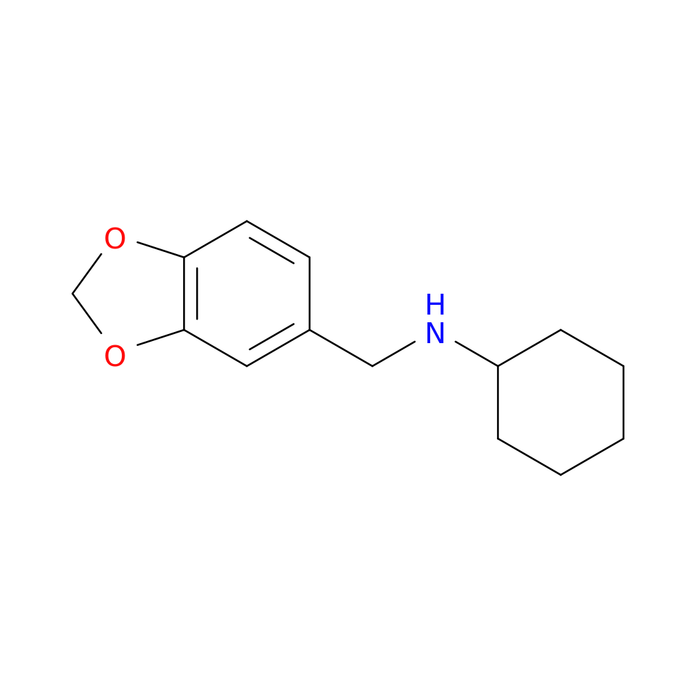N-[(1,3-dioxaindan-5-yl)methyl]cyclohexanamine