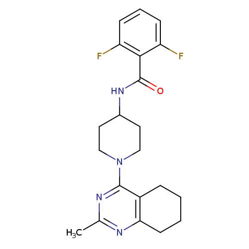 2,6-difluoro-N-[1-(2-methyl-5,6,7,8-tetrahydroquinazolin-4-yl)piperidin-4-yl]benzamide