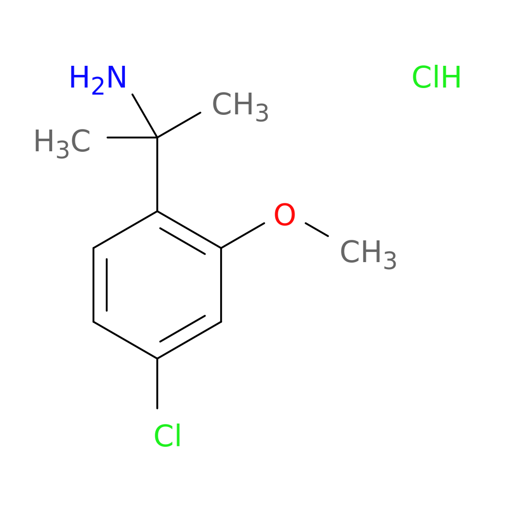 2-(4-chloro-2-methoxyphenyl)propan-2-amine hydrochloride