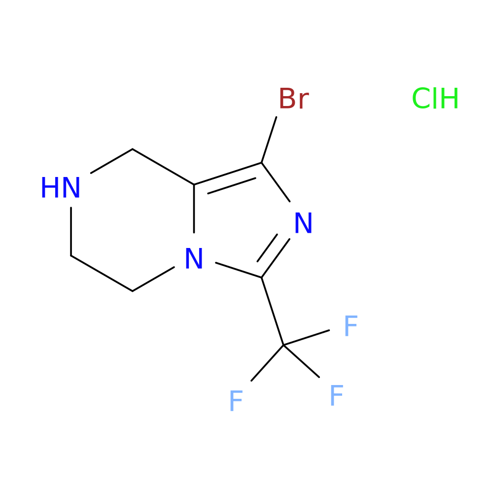 1-bromo-3-(trifluoromethyl)-5H,6H,7H,8H-imidazo[1,5-a]pyrazine hydrochloride