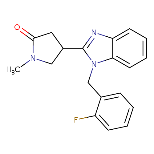 4-{1-[(2-fluorophenyl)methyl]-1H-1,3-benzodiazol-2-yl}-1-methylpyrrolidin-2-one
