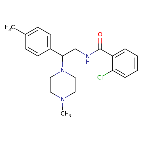 2-chloro-N-[2-(4-methylphenyl)-2-(4-methylpiperazin-1-yl)ethyl]benzamide