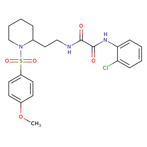 N'-(2-chlorophenyl)-N-{2-[1-(4-methoxybenzenesulfonyl)piperidin-2-yl]ethyl}ethanediamide