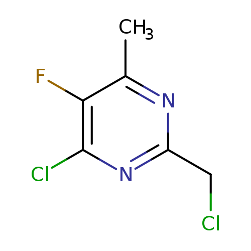 4-chloro-2-(chloromethyl)-5-fluoro-6-methylpyrimidine