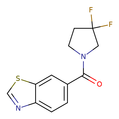 6-(3,3-difluoropyrrolidine-1-carbonyl)-1,3-benzothiazole