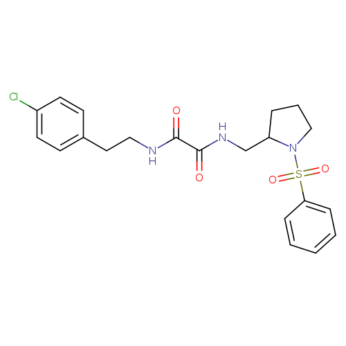 N-{[1-(benzenesulfonyl)pyrrolidin-2-yl]methyl}-N'-[2-(4-chlorophenyl)ethyl]ethanediamide