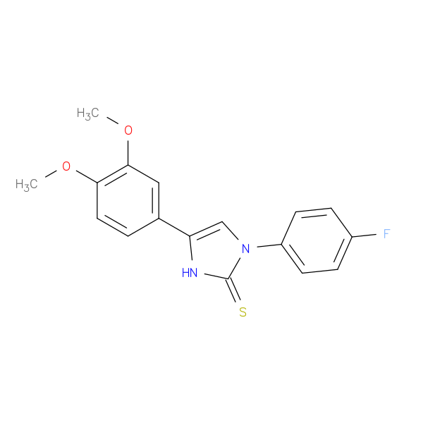 4-(3,4-dimethoxyphenyl)-1-(4-fluorophenyl)-2,3-dihydro-1H-imidazole-2-thione