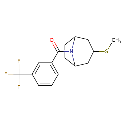 3-(methylsulfanyl)-8-[3-(trifluoromethyl)benzoyl]-8-azabicyclo[3.2.1]octane