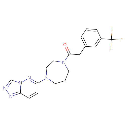 1-(4-{[1,2,4]triazolo[4,3-b]pyridazin-6-yl}-1,4-diazepan-1-yl)-2-[3-(trifluoromethyl)phenyl]ethan-1-one