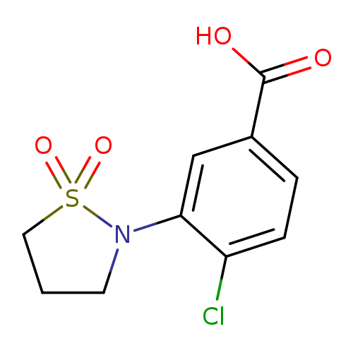 4-chloro-3-(1,1-dioxo-1lambda6,2-thiazolidin-2-yl)benzoic acid