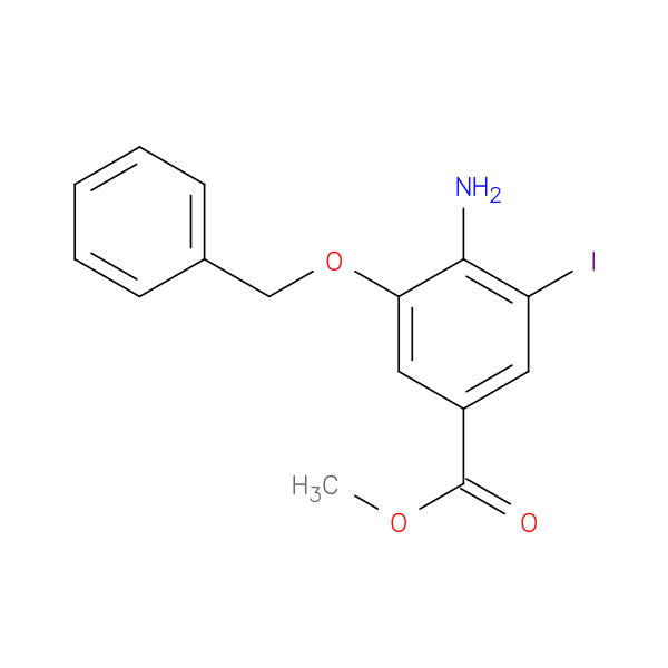 methyl 4-amino-3-(benzyloxy)-5-iodobenzoate