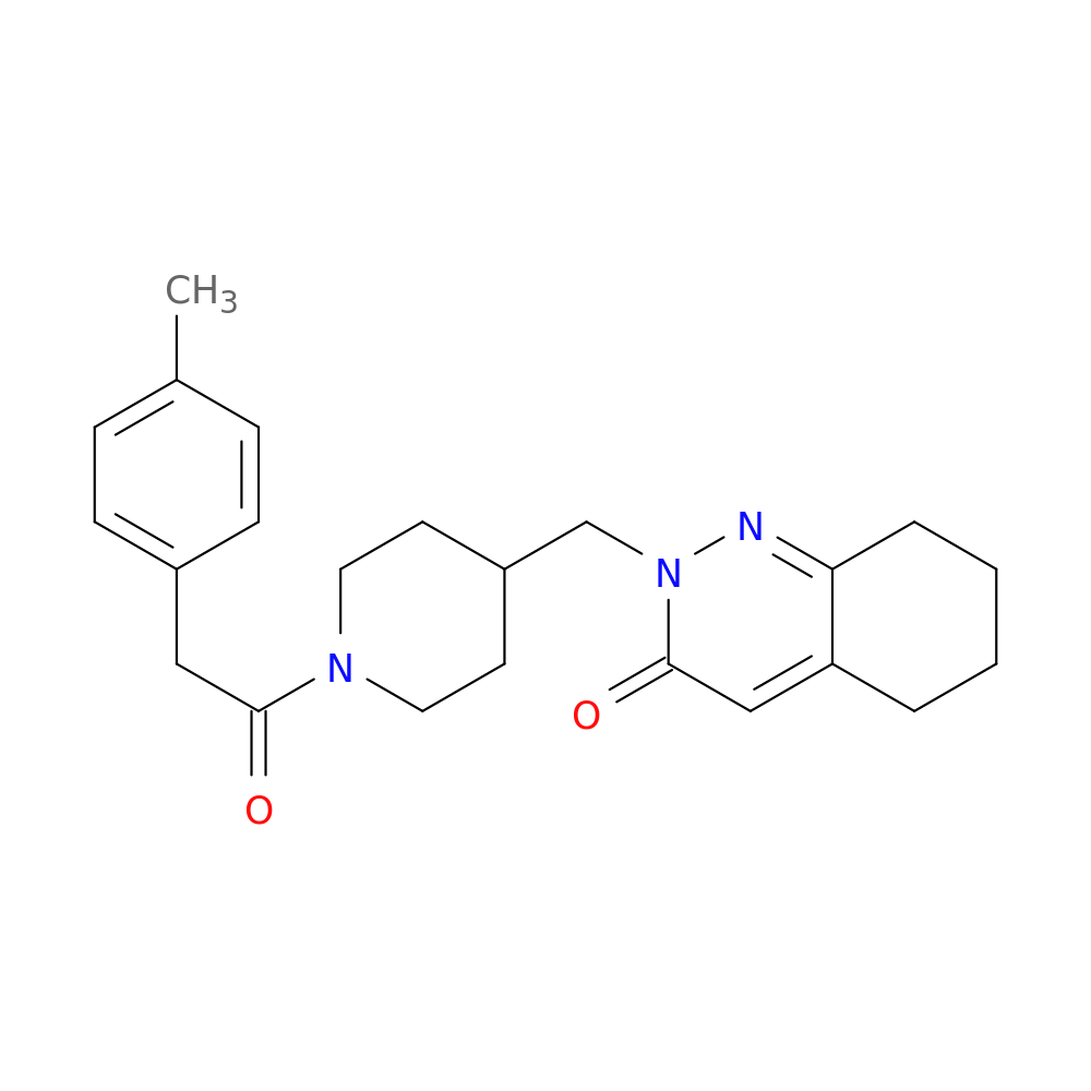 2-({1-[2-(4-methylphenyl)acetyl]piperidin-4-yl}methyl)-2,3,5,6,7,8-hexahydrocinnolin-3-one