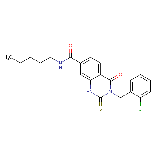 3-[(2-chlorophenyl)methyl]-4-oxo-N-pentyl-2-sulfanylidene-1,2,3,4-tetrahydroquinazoline-7-carboxamide