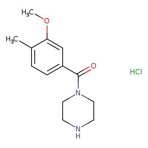 1-[(3-Methoxy-4-methylphenyl)carbonyl]piperazine hydrochloride