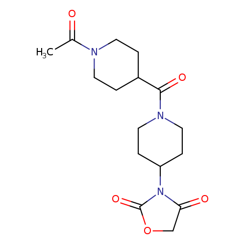 3-[1-(1-acetylpiperidine-4-carbonyl)piperidin-4-yl]-1,3-oxazolidine-2,4-dione