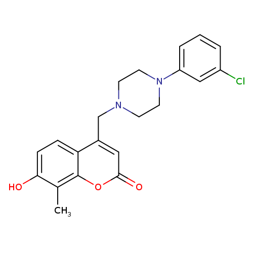 4-{[4-(3-chlorophenyl)piperazin-1-yl]methyl}-7-hydroxy-8-methyl-2H-chromen-2-one