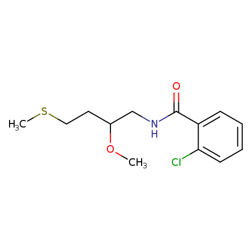 2-chloro-N-[2-methoxy-4-(methylsulfanyl)butyl]benzamide