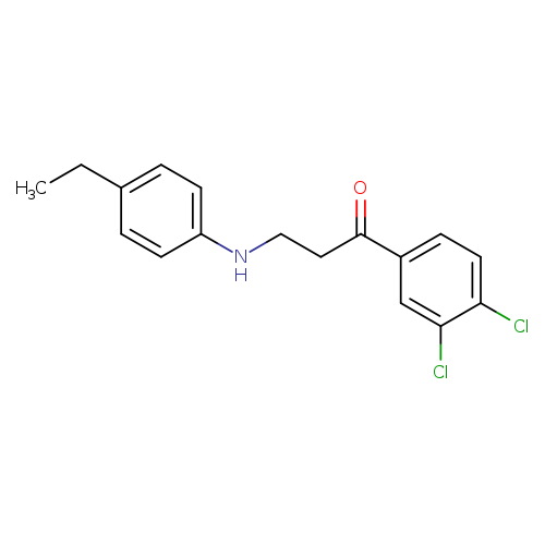 1-(3,4-Dichlorophenyl)-3-((4-ethylphenyl)amino)propan-1-one